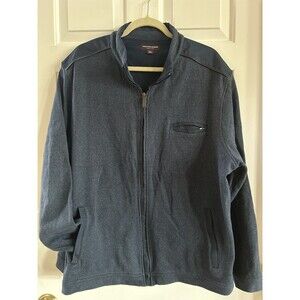 Johnston & Murphy Full Zip Jacket Mens XXL Blue